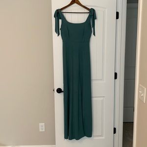 Teal Blue/Green Bridesmaid Dress